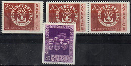 1960 World Refugee Year Facit 511-2 / Mi 457-8 / Sc 553-5 / YT 448-9 MNH / Postfrisch / Neuf Sans Charniere [ls99] - Unused Stamps