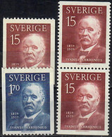 1959 Svante Arrhenius Facit 507-8 / Mi 453-4 / Sc 547-9 / YT 444-5 MNH / Postfrisch / Neuf Sans Charniere [ls99] - Unused Stamps