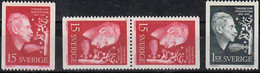 1959 Verner Von Heidenstam Facit 503-4 / Mi 449-50 / Sc 541-3 / YT 440-1 MNH / Postfrisch / Neuf Sans Charniere [ls99] - Nuovi