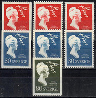 1958 Selma Lagerlöf Facit 497-9 / Mi 443-5 / Sc 532-6 / YT 434-6 MNH / Postfrisch / Neuf Sans Charniere [ls99] - Neufs