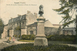 Luçon * Entrée Du Jardin Dumaine Et Buste Du Donateur - Lucon