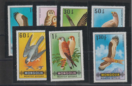 Mongolie 1970 Oiseaux 532-38, 7 Val * Charnière MH - Mongolie