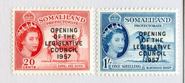 BC 14383 1957 Scott 140/41 M* Offers Welcome! - Somaliland (Protettorato ...-1959)