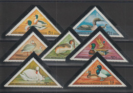 Mongolie 1973 Oiseaux Aquatiques 671-77, 7 Val ** MNH - Mongolie