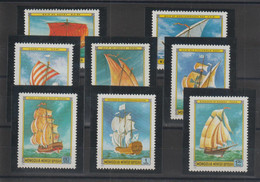 Mongolie 1981 Bateaux à Voiles 1121-28, 8 Val ** MNH - Mongolie