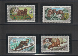 Mongolie 1986 Martre 1417-20, 4 Val ** MNH - Mongolie