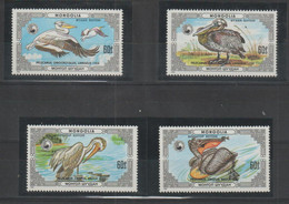 Mongolie 1986 Pélicans 1481-84, 4 Val ** MNH - Mongolie