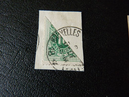 Belgium 1870 : TAXE :  TX 1 Obli   ;  Cat.: 30,00€  Demi Timbre Sur Fragment - Sonstige & Ohne Zuordnung