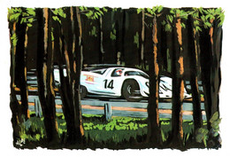 14574 La Ligne Droite Des Records  24 Heures Du Mans Hunaudières MUTUELLE DU  MANS Course Automobile.  ( 2 Scans) 72 - Le Mans