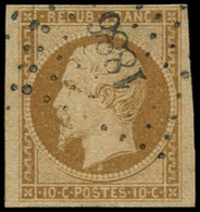 O FRANCE - Poste - 9, PC 1886, Amorce De Filet à Gauche, TTB: 10c. Présidence Bistre-jaune - 1852 Louis-Napoléon