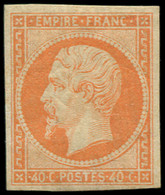 * FRANCE - Poste - 16, Signé Brun: 40c. Orange - 1853-1860 Napoleon III