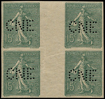 ** FRANCE - Poste - 130g, Bloc De 4 Non Dentelé, Perforé "CNE" (Comptoir National D'Epargne) - Unused Stamps