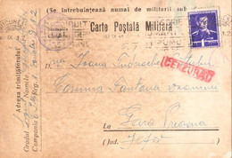 ROMANIA - WW II : MILITARY POSTCARD MAILED In SEPTEMBER 1941 From THE BATTLEFIELD By ROMANIAN MILITARY POST (ak646) - World War 2 Letters