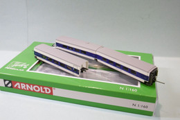 Arnold - Coffret 3 VOITURES TALGO Trenhotel Francisco De Goya SNCF RENFE ép. V Réf. HN4356 Neuf NBO N 1/160 - Voitures Voyageurs