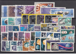 Space - Lot Used Stamps - Sammlungen