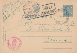 ROMANIA : CARTE ENTIER POSTAL / STATIONERY POSTCARD - MAILED By MILITARY POST : O. P. M. Nr. 18 - 1941 (ak647) - Cartas De La Segunda Guerra Mundial