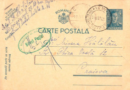ROMANIA : CARTE ENTIER POSTAL / STATIONERY POSTCARD - MAILED By MILITARY POST : O. P. M. Nr. 31 - 1941 (ak651) - Lettres 2ème Guerre Mondiale