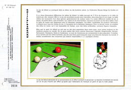 3800 Ex. "SPORTS 82 : LE BILLARD " Sur Feuillet CEF 1er Jour Sur Soie De Belgique De 1982 N° YT 2039. Parfait état. FDC - Non Classés