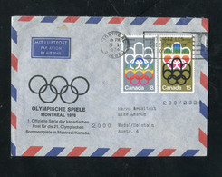 Kanada / 1974 / Mi. 532/533 "Olympiade" Auf Lupo-Brief Nach Deutschland (2904) - Lettres & Documents