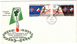 Nouvelles-Hébrides - Port-Vila - FDC - 3e Jeux Du Pacifique Sud - 13 Août 1969 - FDC