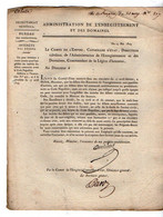 VP20.820 - Napoléon 1er - PARIS 1809 - Lettre De L'Admistration De L'Enregistrement / Intérêts Des Débets - Decretos & Leyes