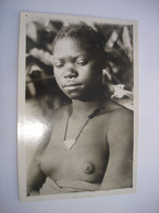 PHOTO ORIGINALE (3) !! CONGO BELGE VERS 1930 - CONGOLAISE EN BUSTE ( NU ETHNIQUE ) - Afrika