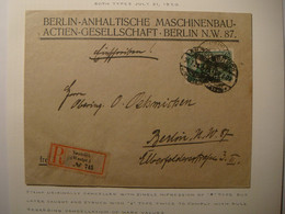Danzig Neuteich.Registered.1920.Mi.9.Berlin Anhaltische Maschinenbau  Actien Gesellschaft - Danzig