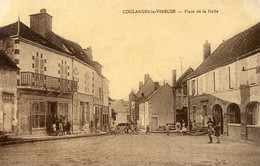 S11229 Cpa 89 Coulanges La Vineuse - Place De La Halle - Coulanges La Vineuse