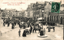 N°97970 -cpa Lisieux -le Marché Aux Chevaux- - Marchés