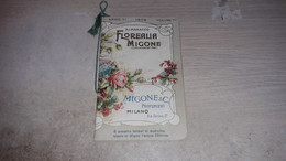 MIE1 MILANO MIGONE & C. PROFUMIERI CALENDARIO ALMANACCO DEL 1909 CROMOLITOGRAFICO PUBBLICITA' - Tamaño Pequeño : 1901-20