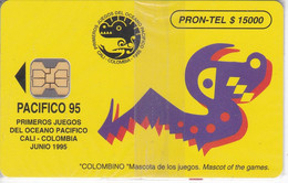 TARJETA DE COLOMBIA DE PRONTEL $15000 CALI PACIFICO 95 TIRADA 10000 NUEVA EN BLISTER - Colombia