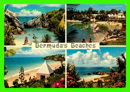 BERMUDA'S BEACHES - 4 MULTIVUES - TRAVEL IN 1979 - JOHN HINDE ORIGINAL - - Bermuda