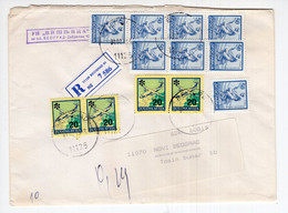 1993. YUGOSLAVIA,SERBIA,BELGRADE,LOCAL,REGISTERED COVER,MULTI FRANKING - Cartas & Documentos