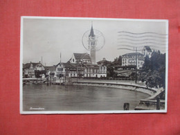 RPPC    Romanshorn. Switzerland >  Has    Stamp & Cancel. .  ref 5816 - Horn