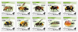 Finland 2022 Honey Insects BeePost Set Of 10 Stamps Mint - Nuovi