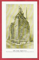 US.- THE PARK SHERATON. NEW YORK. NY. HOTEL. - Cafes, Hotels & Restaurants