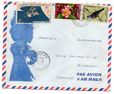 Nouvelle Calédonie-1967- NOUMEA  Pour Besançon-25..tp Fleur, Oiseau,satellite D1...cachet .....à Saisir - Covers & Documents