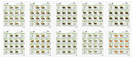 Finland 2022 Honey Insects BeePost Set Of 10 Sheetlets Of 12 Stamps Mint - Nuovi