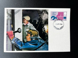 GREAT BRITAIN 1969 MAXIMUM CARD 50 YEARS INT. LABOUR ORG. GROOT BRITTANNIE UNITED KINGDOM - Carte Massime