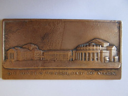Rare! Germany Bronze Plaque Commemorating The Inauguration Of The Royal Theater Palace In Stuttgart 1912 - Deutsches Reich
