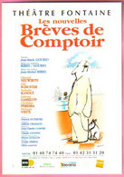 Carte Postale "Cart'Com" (1999) Les Nouvelles Brèves De Comptoir (illustration : Sempé) Théâtre Fontaine - Sempé