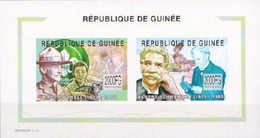 Guinea 2002, Schweitzer, Scout, Cat, 2val In Block IMPERFORATED - Albert Schweitzer