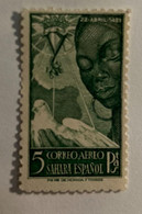 1951.- SAHARA ESPAÑOL. V Centenario Isabel La Católica. Edifil Nº 87. Nuevo Sin Fijasellos ** - Sahara Español