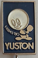 YUSTON 1980 Vrbas Yugoslavia Table Tennis Championship PINS A11/2 - Table Tennis