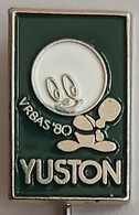 YUSTON 1980 Vrbas Yugoslavia Table Tennis Championship PINS A11/2 - Tafeltennis