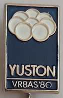 YUSTON 1980 Vrbas Yugoslavia Table Tennis Championship PINS A11/2 - Tafeltennis