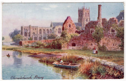 CHRISTCHURCH PRIORY - H.B. Wimbush - Tuck Oilette 7504 - Bournemouth (fino Al 1972)