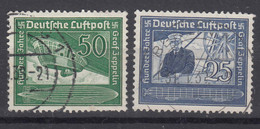 Germany Deutsches Reich 1938 Zeppelin Mi#669-670 Used - Used Stamps