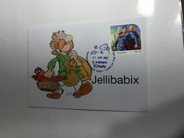 (3 L 47) ASTERIX (Jellibatix) (with Australia Scarce Personalied Stamp From Superman DC Presentation Book) - Sonstige