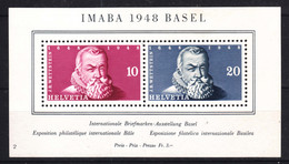 Switzerland 1948 IMABA Mi#Block 13 MNG - Blocks & Sheetlets & Panes